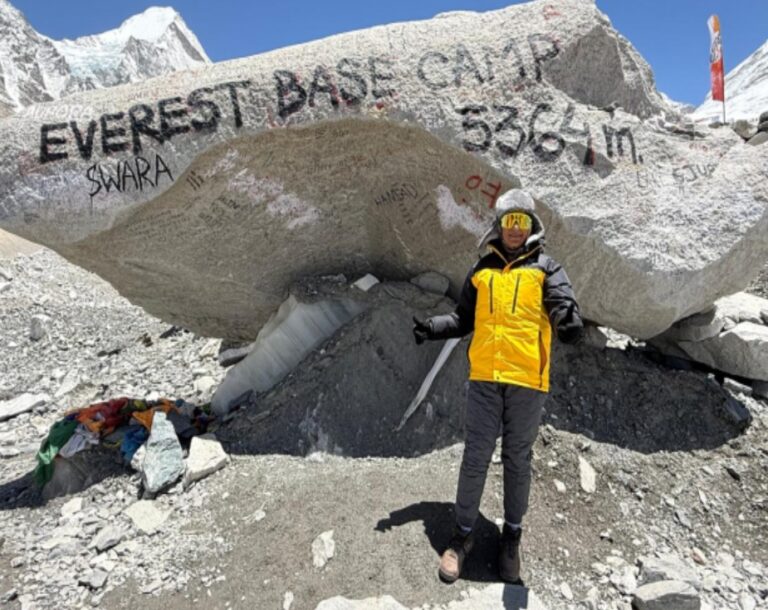 The first Guyanese women to reach Everest Base Camp